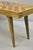 Modern Slatted Wood 48" Geometric Inlay Rustic Farmhouse Coffee Table Bench For Sale In Philadelphia - Image 6 of 11