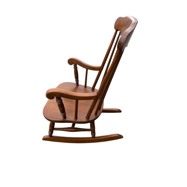 Mid 20th Century Mid 20th Century Ethan Allen Child Size Windsor Rocking Chair For Sale - Image 5 of 12