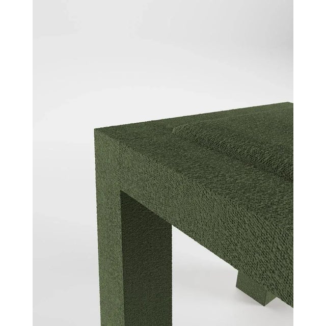 Modern Raw Chair in Green Bouclé from Collector, in New conditions. Designed from 2000