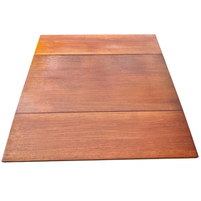 Wood Antique Federal Mahogany Drop Leaf Table With Star Inlay For Sale - Image 7 of 9