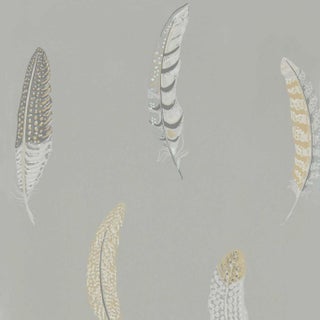 Sanderson Lismore Wallpaper in Silver Grey For Sale