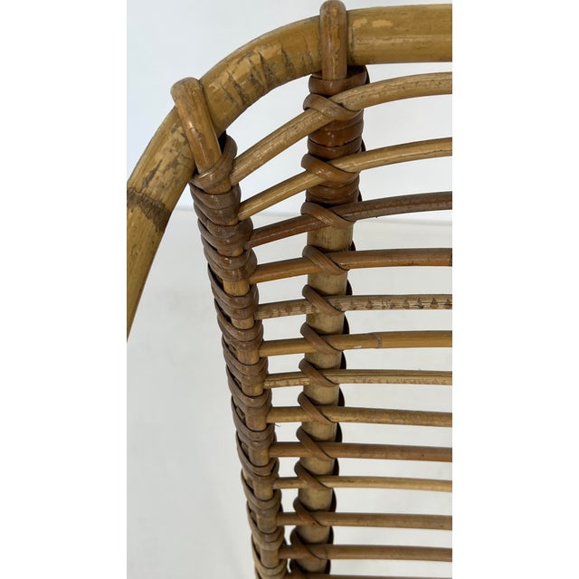 Vintage Wicker Rattan Chair, 1960s For Sale - Image 6 of 10