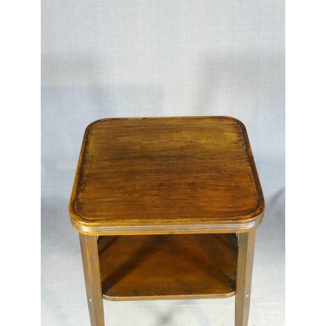 1900 - 1909 Vintage Coffee Table by Gustav Siegel for Gebrüder Thonet, 1905 For Sale - Image 5 of 10