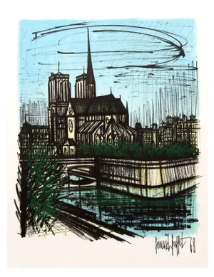 Bernard Buffet Notre Dame Lithograph