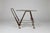 Iconic and now quite rare bar cart made in Italy featuring a brass frame and thick glass shelves.The mahogany detailing on...