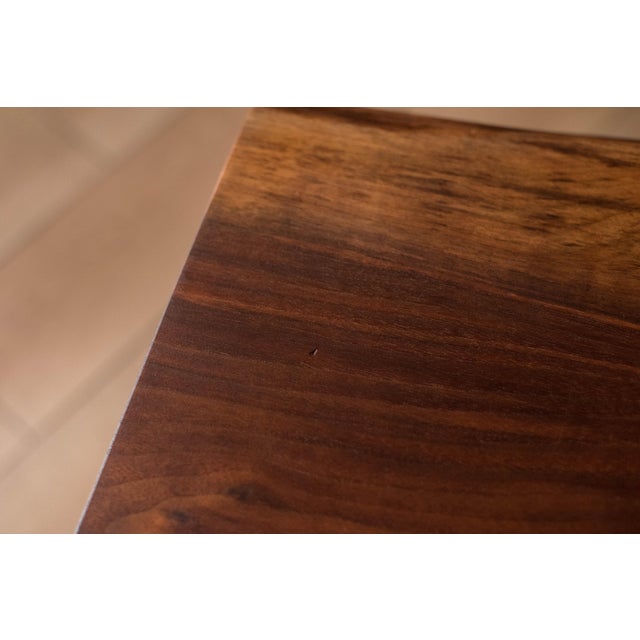 Pair of Studio Live Edge Solid Walnut End Tables by George Nakashima For Sale - Image 9 of 11