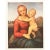 A beautiful reproduction print in full color of painting "Small Cowper Madonna" by Raphael. Comes from a vintage art...