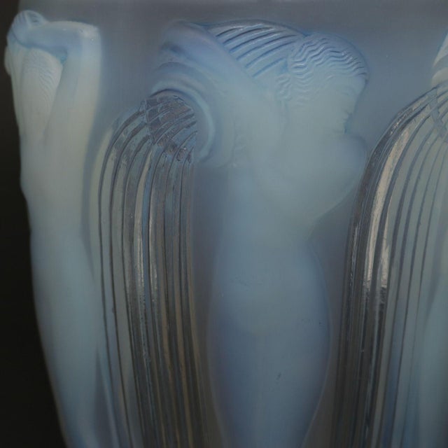 Rene Lalique Opalescent Glass Danaides Vase For Sale - Image 6 of 15