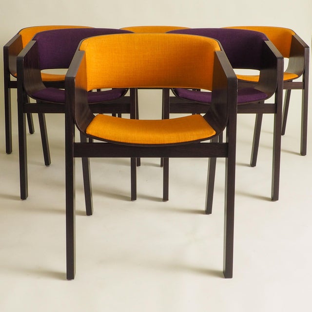 1990s Merano Armchairs by Alex Gufler for Ton, 1990s, Set of 6 For Sale - Image 5 of 18