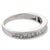 Vintage Diamond 14k White Gold Half Eternity Band, Size 8 For Sale - Image 4 of 6