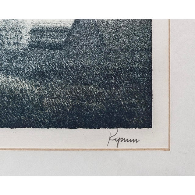 Lithograph on paper. Hand signed lower right by Robert Kipniss. Hand numbered Artist's Proof lower left (there are a total...