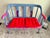 Sky Blue 1930s One of a Kind Hand Painted Contemporary Accent Loveseat For Sale - Image 8 of 17