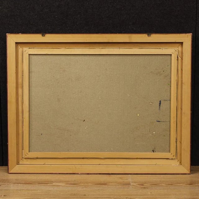 Italian Lake View, 1980, Oil on Canvas For Sale - Image 12 of 13