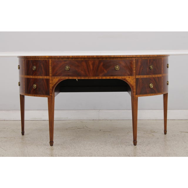Age: Approx: 15 Years Old Details: Demilune Shape Wine Drawer High Quality Construction Federal Style Traditional Style...
