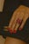 Bochic “Orient” Vintage Orange Sapphire & Cognac Diamond Ring Set In 18K Gold & Silver For Sale - Image 9 of 11