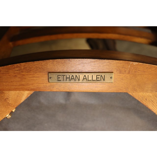 Ethan Allen Tango Country Style Ladderback Dining Chairs Set of 4