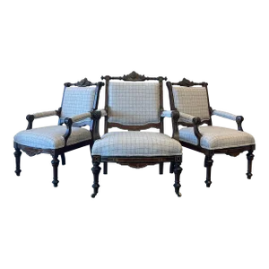 Mid 20th Century Vintage Three Bears Fireside Chairs - Set of 3