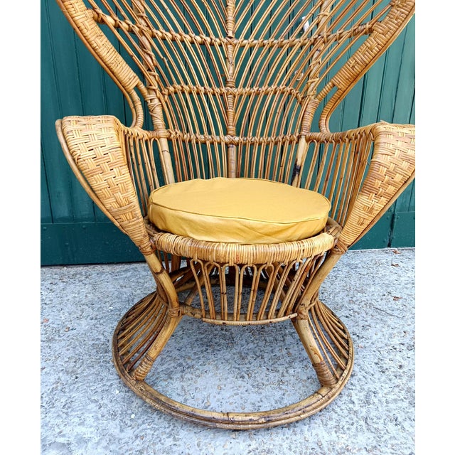 Emmanuelle Armchair in Rattan by Gio Ponti, Italy, 1960 For Sale - Image 11 of 13