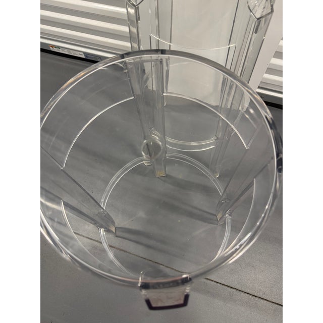Early 21st Century Charles Ghost Transparent Stool by Philippe Starck for Kartell, Set of 2 For Sale - Image 5 of 11