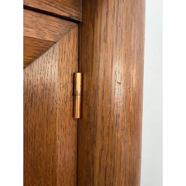 1940s Mid Century Oak Sideboard Attributed to Charles Dudouyt For Sale - Image 9 of 12