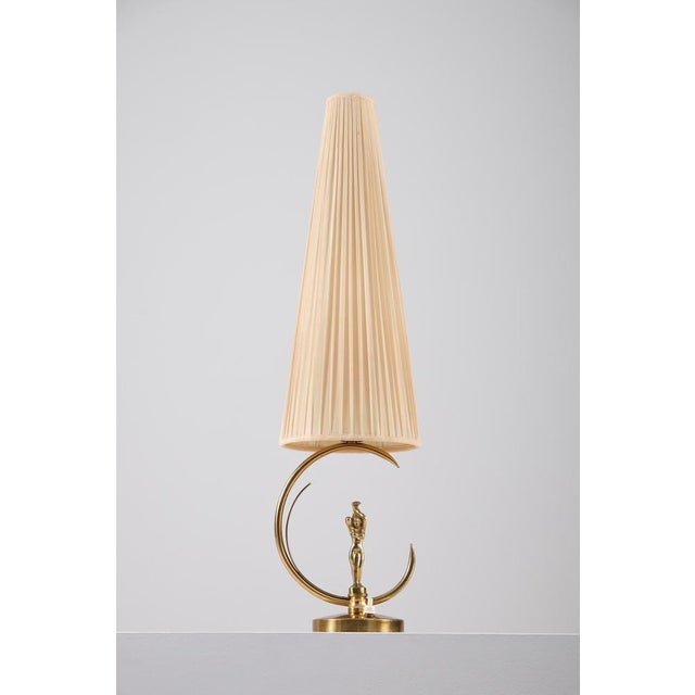 Swedish Moden Brass Table Lamp, 1950s For Sale - Image 6 of 8