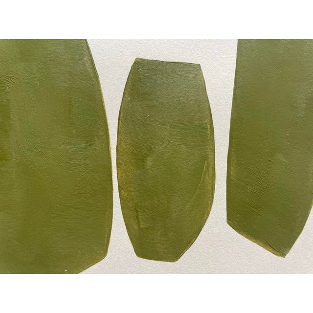 Abstract 2025 "Escursione" Contemporary Abstract Painting on Cotton Paper by Artist r.k. Red For Sale - Image 3 of 3