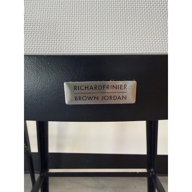 Brown Jordan Richard Frinier for Brown Jordan "Still" Bar Stools, Set of 3 For Sale - Image 4 of 4