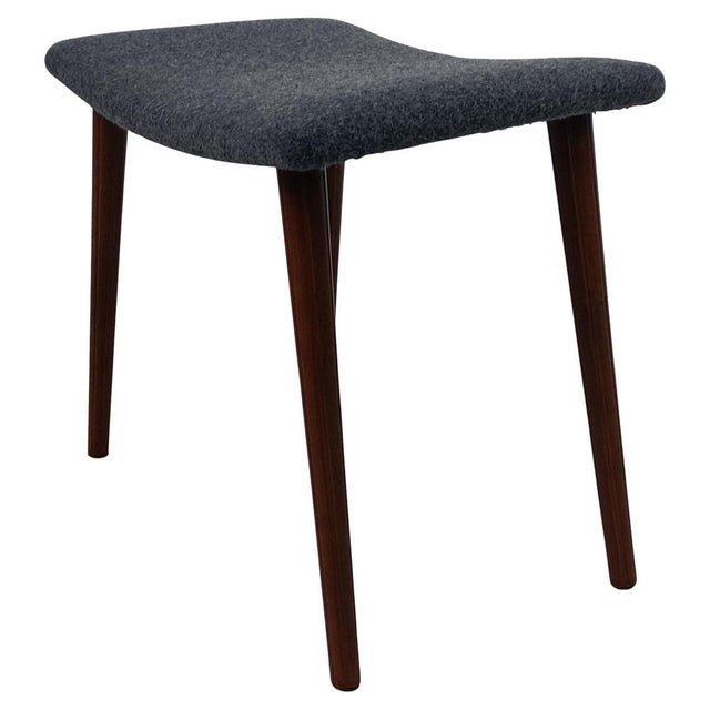 Wood Danish Beech Stool, 1950s For Sale - Image 7 of 7