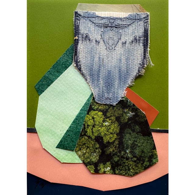 Abstract "Pop Music 20" Original Mixed-Media Collage on Paper by Zac Woodiel For Sale - Image 3 of 9