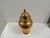 Vintage Tall Polished Brass Ginger Jar Urn with Lid. Size: 7"D x 15.5"H