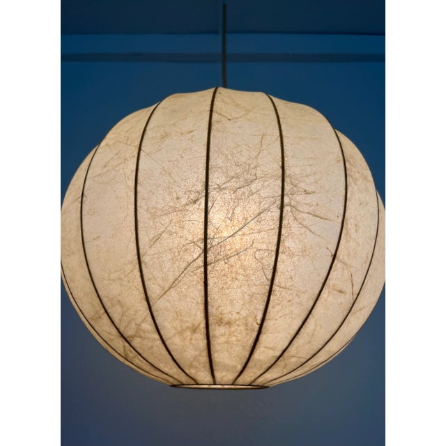 Mid-Century Modern German Cocoon Pendant from Goldkant Leuchten, 1960s, Set of 2 For Sale - Image 10 of 18