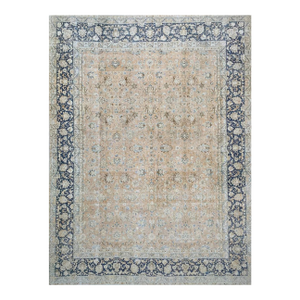 1960s Vintage Persian Kerman Area Rug 10x14