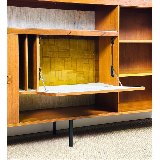 Tall Scandinavian Teak Sideboard, 1960s For Sale - Image 16 of 17