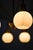 Metal Scandinavian Modern Chandelier in Brass and Opaline Glass, 1950s For Sale - Image 7 of 11