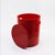 Red Red Plastic Laundry Basket and Stool from Gedy, Italy, 1970s For Sale - Image 8 of 14