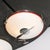 1940s Art Deco Machine Age Milk Glass & Chrome Airplane Flush Mount For Sale - Image 5 of 12