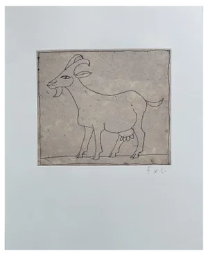 François-Xavier Lalanne, La Chèvre (The Goat), 2004, Lithograph