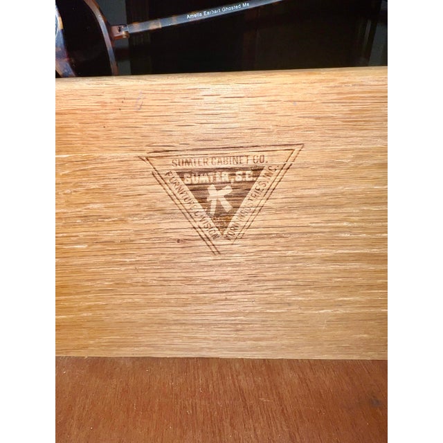 1970s Early American Maple Dresser and Nightstand For Sale - Image 4 of 4