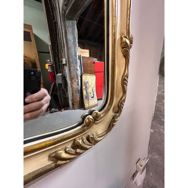 1950s John Widdicomb French Provincial Rocco Shell Mirror For Sale - Image 5 of 10