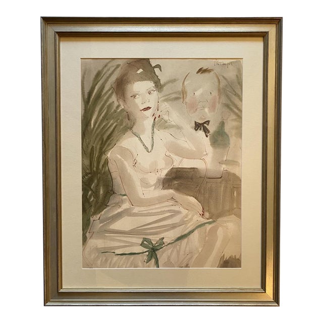 Philippe Henri Noyer 1965 "Au Bar" Painting For Sale