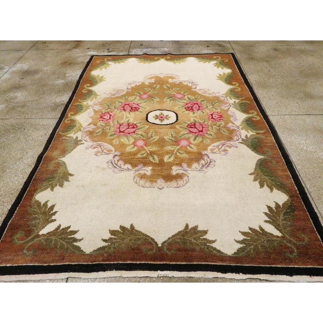 Mid 20th Century Galerie Shabab Collection Mid-20th Century European Continental Carpet For Sale - Image 5 of 11