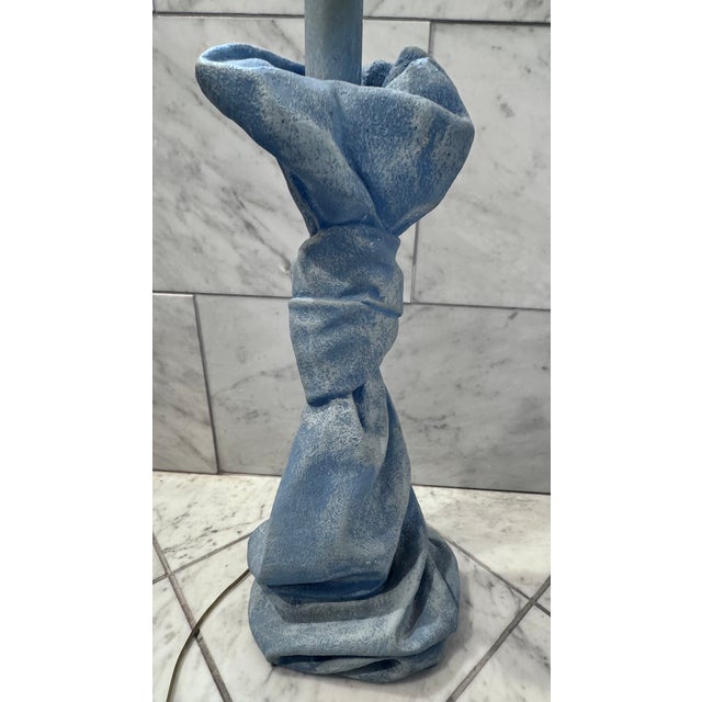 Mid 20th Century John Dickinson Attributed to Draped Plaster Table Lamp For Sale In Saint Louis - Image 6 of 12