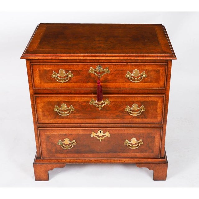 Vintage Bedside Tables in Burr Walnut, Set of 2 For Sale - Image 12 of 18