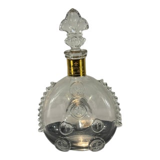 Late 20th Century Baccarat Crystal Remy Martin Louis XIII Grande Champagne Cognac Baccarat Decanter With Stopper & Gold Plated Label For Sale