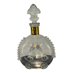 Late 20th Century Baccarat Crystal Remy Martin Louis XIII Grande Champagne Cognac Baccarat Decanter With Stopper & Gold Plated Label