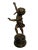 Black Bronze Cherub Child on Marble Base, 20th-Century For Sale - Image 8 of 10