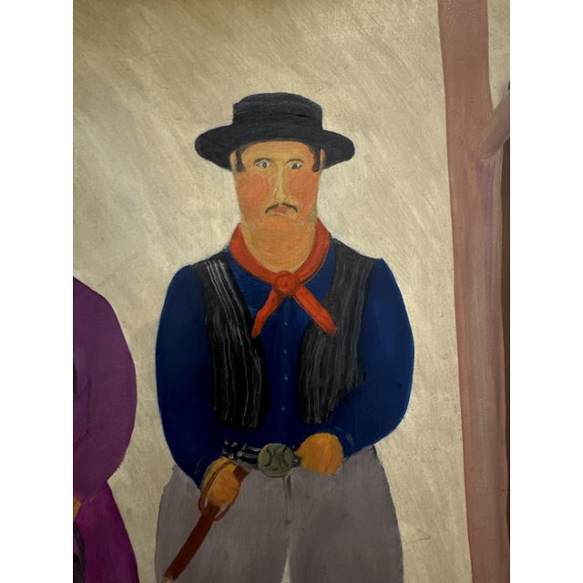 Horacio Sosa Cordero, Los Gauchitos, 1983, Oil on Canvas For Sale - Image 6 of 7