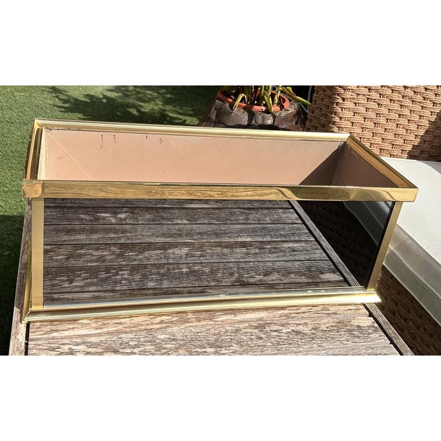 Smoked Glass Garden Jardinere by Jean-Henri Jansen for Maison Jansen, 1970 For Sale - Image 6 of 9