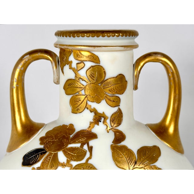 Victorian Thomas Webb & Sons Opaline Jules Barbe Vase For Sale - Image 3 of 18