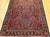 Red Antique Persian Lilian Accent Rug, Hand-Knotted Wool, Allover Floral Pattern, Red & Navy, 2x4 For Sale - Image 8 of 13